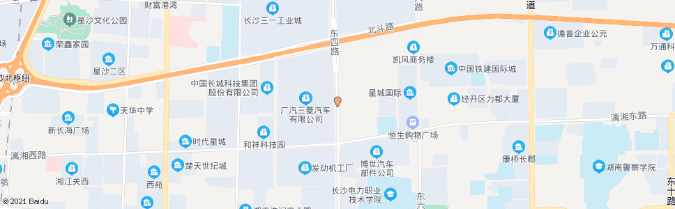 长沙广汽三菱_公交站地图_长沙公交_妙搜公交查询2024