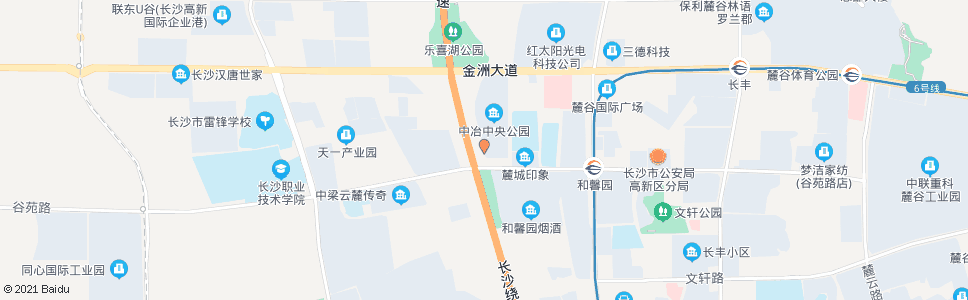 长沙谷苑路绕城高速路口_公交站地图_长沙公交_妙搜公交查询2024