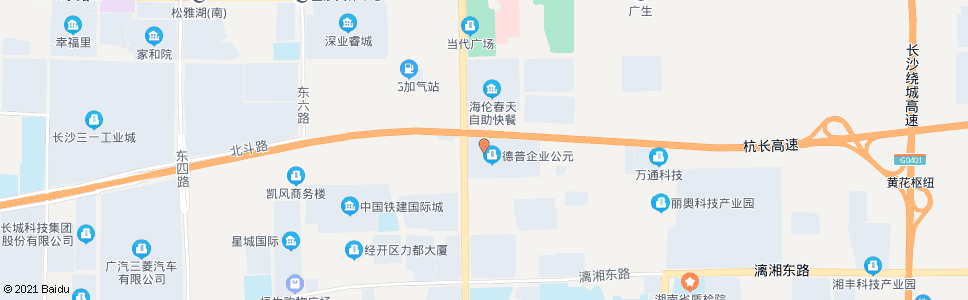 长沙德普科技_公交站地图_长沙公交_妙搜公交查询2024