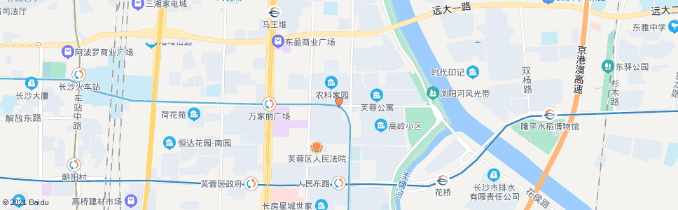 长沙荷花路古曲路口_公交站地图_长沙公交_妙搜公交查询2024