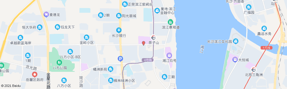 长沙茶子山路观沙岭路口_公交站地图_长沙公交_妙搜公交查询2024