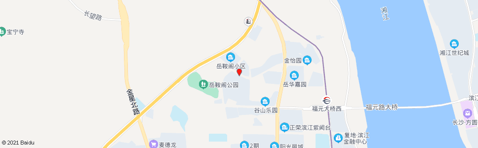 长沙北津城路岳华路口_公交站地图_长沙公交_妙搜公交查询2024