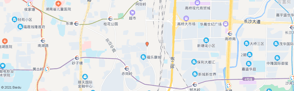 长沙红花坡_公交站地图_长沙公交_妙搜公交查询2024