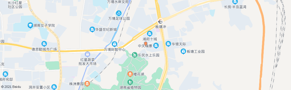 长沙省植物园社区_公交站地图_长沙公交_妙搜公交查询2024