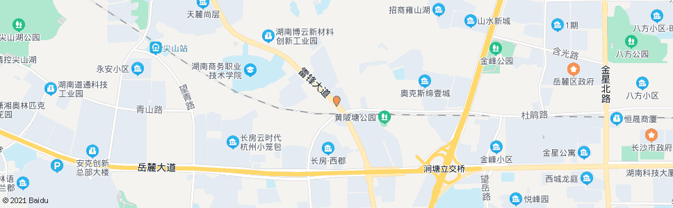 长沙雷锋大道杜鹃路口_公交站地图_长沙公交_妙搜公交查询2024