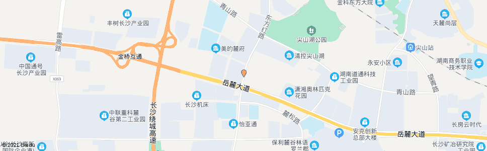 长沙东方红路岳麓大道口_公交站地图_长沙公交_妙搜公交查询2024