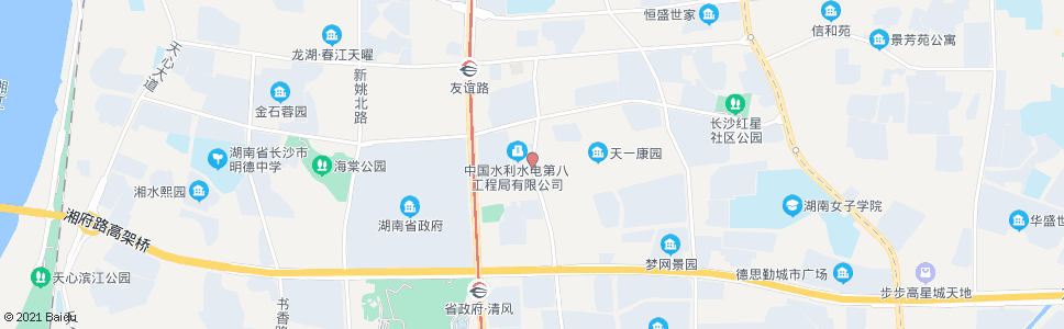 长沙正塘坡路口_公交站地图_长沙公交_妙搜公交查询2024