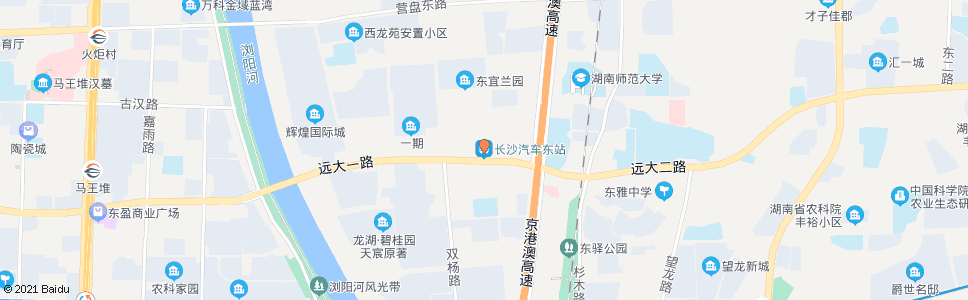 长沙南湖大市场东_公交站地图_长沙公交_妙搜公交查询2024