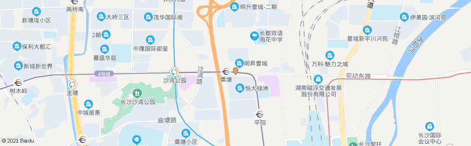 长沙劳动路黎托路口_公交站地图_长沙公交_妙搜公交查询2024