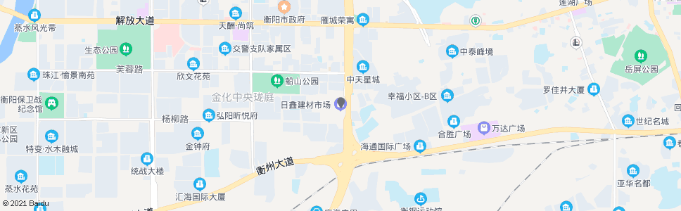 衡阳日鑫建材市场_公交站地图_衡阳公交_妙搜公交查询2024