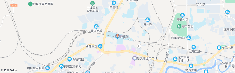 怀化火车站(320国道)_公交站地图_怀化公交_妙搜公交查询2024