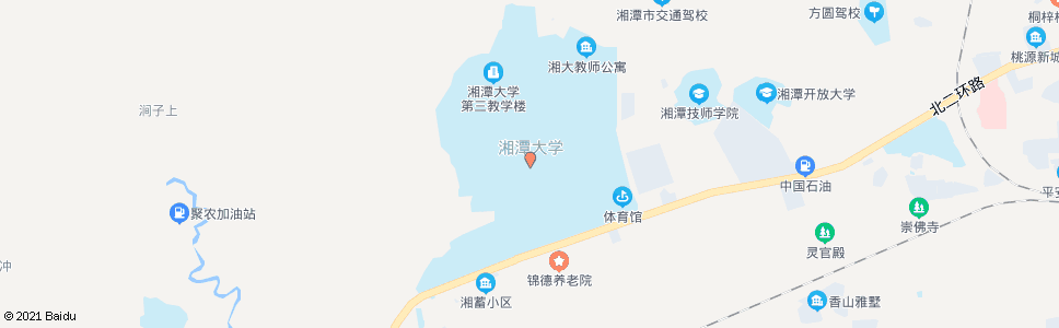 湘潭湘大教师公寓(湘潭大学)_公交站地图_湘潭公交_妙搜公交查询2024