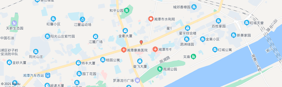 湘潭电脑大市场_公交站地图_湘潭公交_妙搜公交查询2024