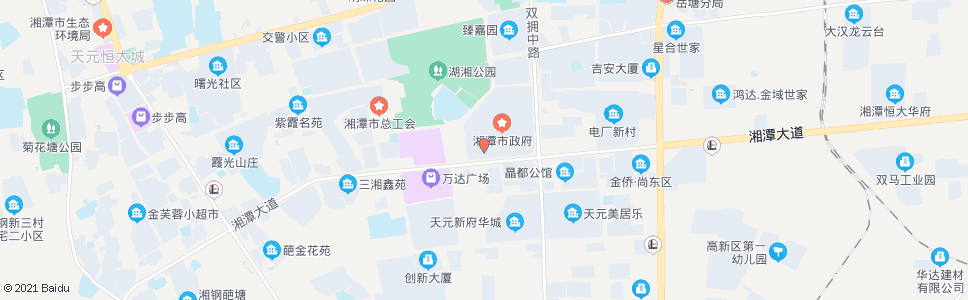 湘潭四桥路口(步步高新天地北)_公交站地图_湘潭公交_妙搜公交查询2024