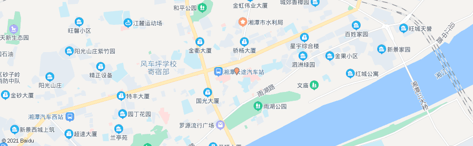 湘潭基建营_公交站地图_湘潭公交_妙搜公交查询2024