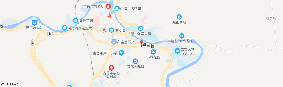 湘西红旗门路口_公交站地图_湘西公交_妙搜公交查询2025