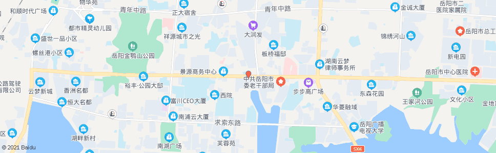 岳阳开发区管委会(市一医院东院)_公交站地图_岳阳公交_妙搜公交查询2024