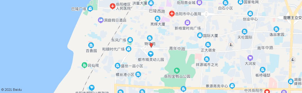 岳阳青年路立交桥_公交站地图_岳阳公交_妙搜公交查询2024