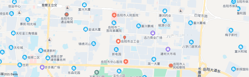 岳阳八字门大酒楼_公交站地图_岳阳公交_妙搜公交查询2024