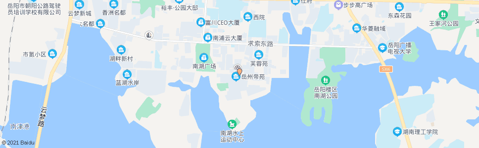 岳阳白杨坡南路口_公交站地图_岳阳公交_妙搜公交查询2024