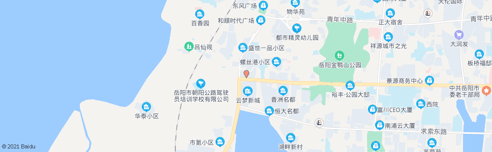 岳阳湖景花园_公交站地图_岳阳公交_妙搜公交查询2024