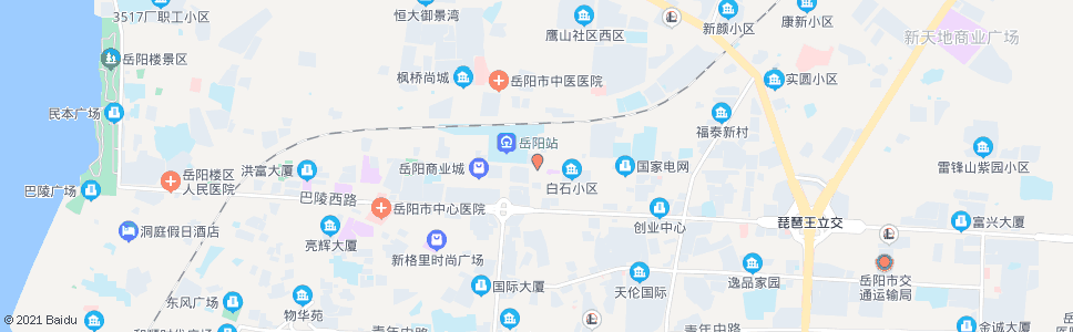 岳阳泰兴百货_公交站地图_岳阳公交_妙搜公交查询2024