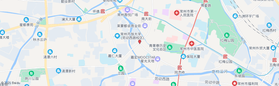 常州广化街吊桥路(苏宁电器)_公交站地图_常州公交_妙搜公交查询2025