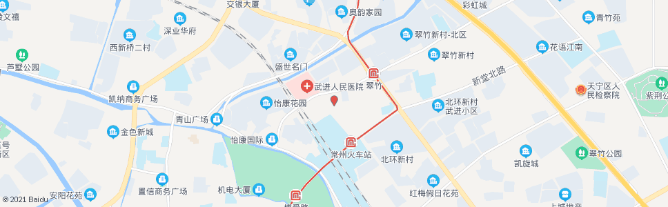 常州武进医院(竹林西路)_公交站地图_常州公交_妙搜公交查询2025