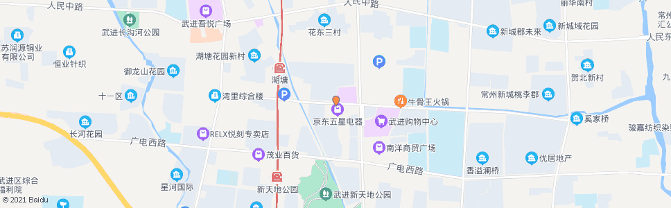 常州定安路和平路(湖塘乐购)_公交站地图_常州公交_妙搜公交查询2025