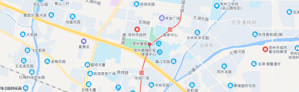 常州常州大剧院(常州市民广场)_公交站地图_常州公交_妙搜公交查询2025