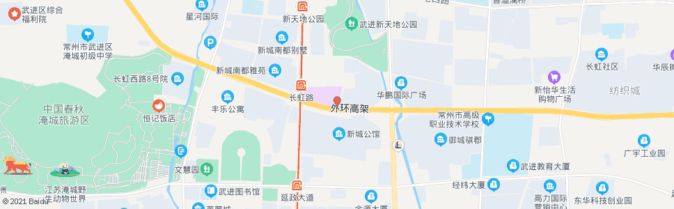 常州长虹路梅园路(大润发湖塘店)_公交站地图_常州公交_妙搜公交查询2025