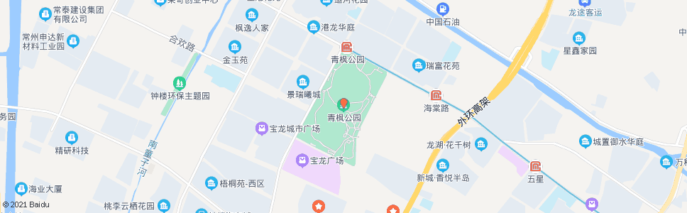 常州青枫公园东_公交站地图_常州公交_妙搜公交查询2025