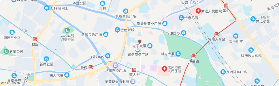 常州健身路西横街_公交站地图_常州公交_妙搜公交查询2025