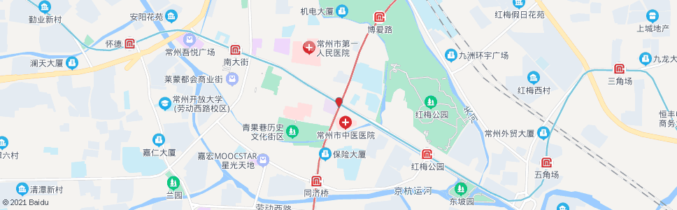 常州和平路延陵路(文化宫)_公交站地图_常州公交_妙搜公交查询2025