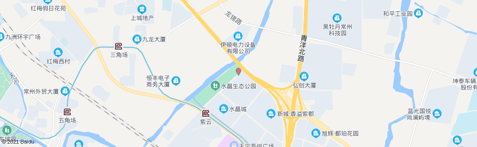 常州横塘河东路龙城大道_公交站地图_常州公交_妙搜公交查询2025