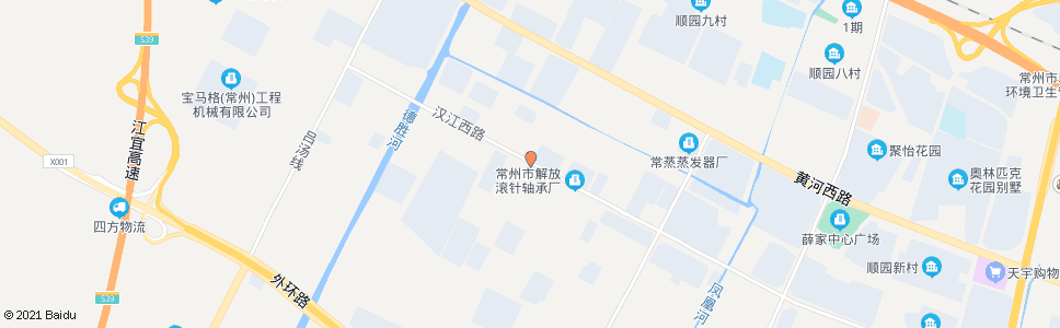 常州汉江西路(新冶路)_公交站地图_常州公交_妙搜公交查询2025