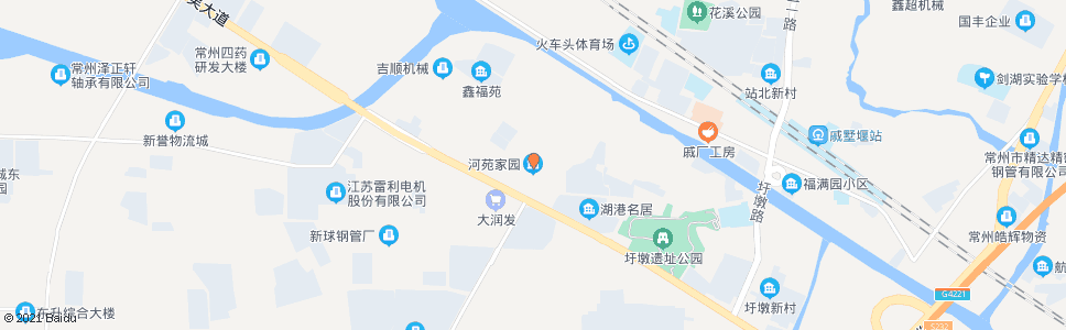 常州河苑家园_公交站地图_常州公交_妙搜公交查询2025