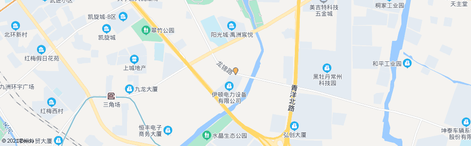 常州龙锦路横塘河西路_公交站地图_常州公交_妙搜公交查询2025