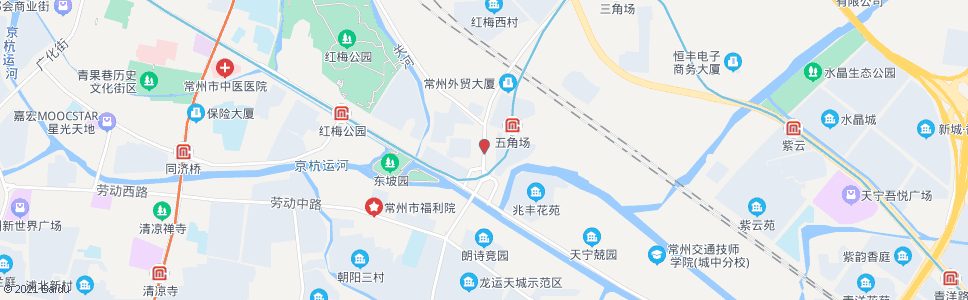 常州五角场新村_公交站地图_常州公交_妙搜公交查询2025