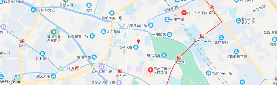 常州北直街博爱路_公交站地图_常州公交_妙搜公交查询2025