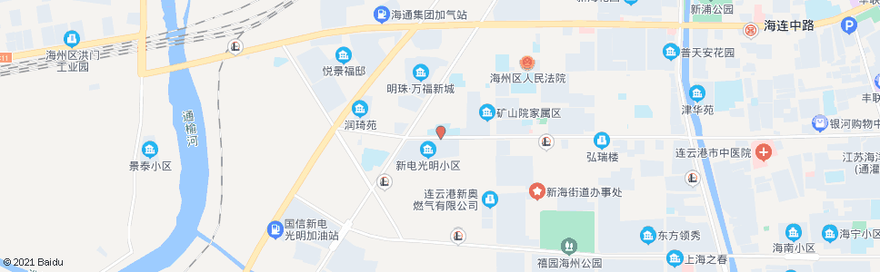 连云港光明小区北_公交站地图_连云港公交_妙搜公交查询2024