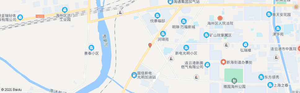 连云港新海路江化路口_公交站地图_连云港公交_妙搜公交查询2024