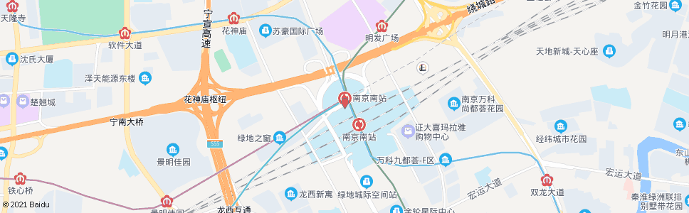 南京铁路北街南_公交站地图_南京公交_妙搜公交查询2024