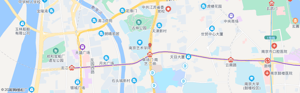 南京虎踞北路草场门_公交站地图_南京公交_妙搜公交查询2024