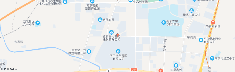 南京学府路高科十路_公交站地图_南京公交_妙搜公交查询2024