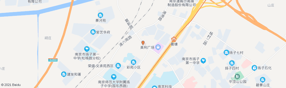 南京葛塘医院_公交站地图_南京公交_妙搜公交查询2024