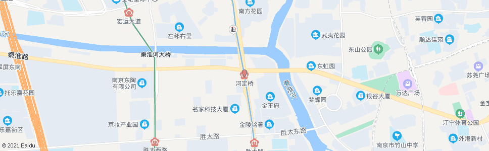 南京河定桥站_公交站地图_南京公交_妙搜公交查询2024