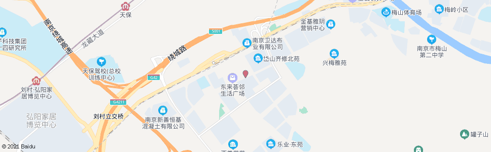 南京岱山北路社区中心_公交站地图_南京公交_妙搜公交查询2024