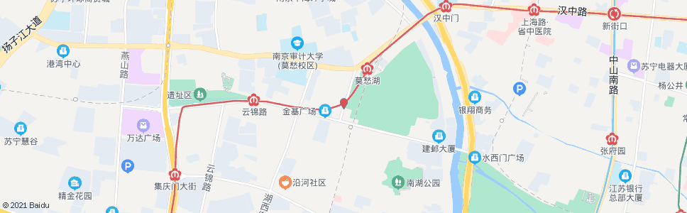 南京莫愁湖西路_公交站地图_南京公交_妙搜公交查询2024