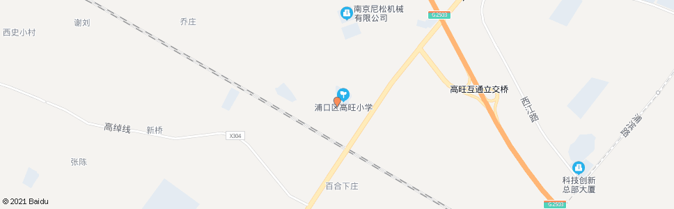 南京高旺小学_公交站地图_南京公交_妙搜公交查询2024